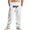 White, variant on Hvot&aat Mens Trendy Embroidered Patchwork Pants Elastic Waist Loose Fit Wide Leg Long Pants Lightweight Slacks with Pockets