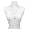thumbnail image 3 of Delight Jewelry Silvertone Texas Outline with Flag I Set You Apart Engraved Cross Zoey Necklace, 28", 3 of 4