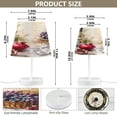 thumbnail image 3 of WOBOGO Fruit Basket with White Wine Table Lamps Bedroom 3-Speed Dimmable Farm Style with Fabric Shade for Reading and Home Office, 3 of 8