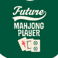 thumbnail image 4 of Inktastic Future Mahjong Player Boys or Girls Baby Bib, 4 of 4