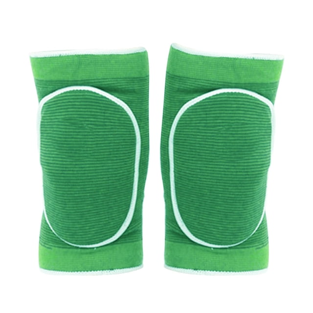 1 par de rodilleras protectoras Pro, de esponja gruesa antideslizante para arrodillarse Verde