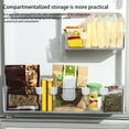 thumbnail image 3 of Wosthever Paquete de 4 separadores de refrigerador para puerta lateral, separador de cubos clasificados, férula, compartimento reutilizable, partición de Organizadores de utensilios de cocina Wosthever HA065189-00, 3 of 6