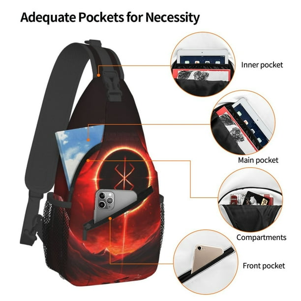 Anime sling backpack sale