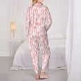 thumbnail image 6 of Goofa Cute Rabbit Carrot Printed Women’s 2 Piece Pajama Set Super,Pajamas Women's Long Sleeve Sleepwear Soft Button Down Loungewear Pjs Lounge Set Nightwear-Large, 6 of 9