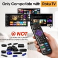 thumbnail image 2 of 4 Pack Replacement Remote Control Only for Roku TV, Compatible TCL Roku/Hisense Roku/Onn Roku/Sharp Roku/Philips Roku/Westinghouse TVs (Not Stick, Box or Speaker), 2 of 4