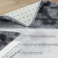 thumbnail image 7 of FairOnly 2'x6'Washable Silk Wool Tie-Dye Non Slip Ultra Soft Runner Rug for Hallway Entrance Kitchen,Dark Grey, 7 of 7