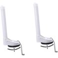 thumbnail image 1 of 2pcs Toilet Tank Drain Flush Tank Valve Toilet Chain Toilet Flush Repair Tool abs white Toilet Flush Connecting Valve Drain Valve Flapper Chain, 1 of 4