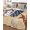 Aqua, White, Blue, variant on Quilt King Size Bedding Set, Crab Seaside Reversible Summer Quilt 3 Pieces, Coastal Waves Starfish Summer Beach Nautical Lightweight Bedspreads Coverlets with 2 Pillow Shams for All Seasons