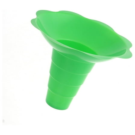 Exlonjet Large Shaved Ice Snow Cone Flower Cups (12 Oz), 200 Count, Green