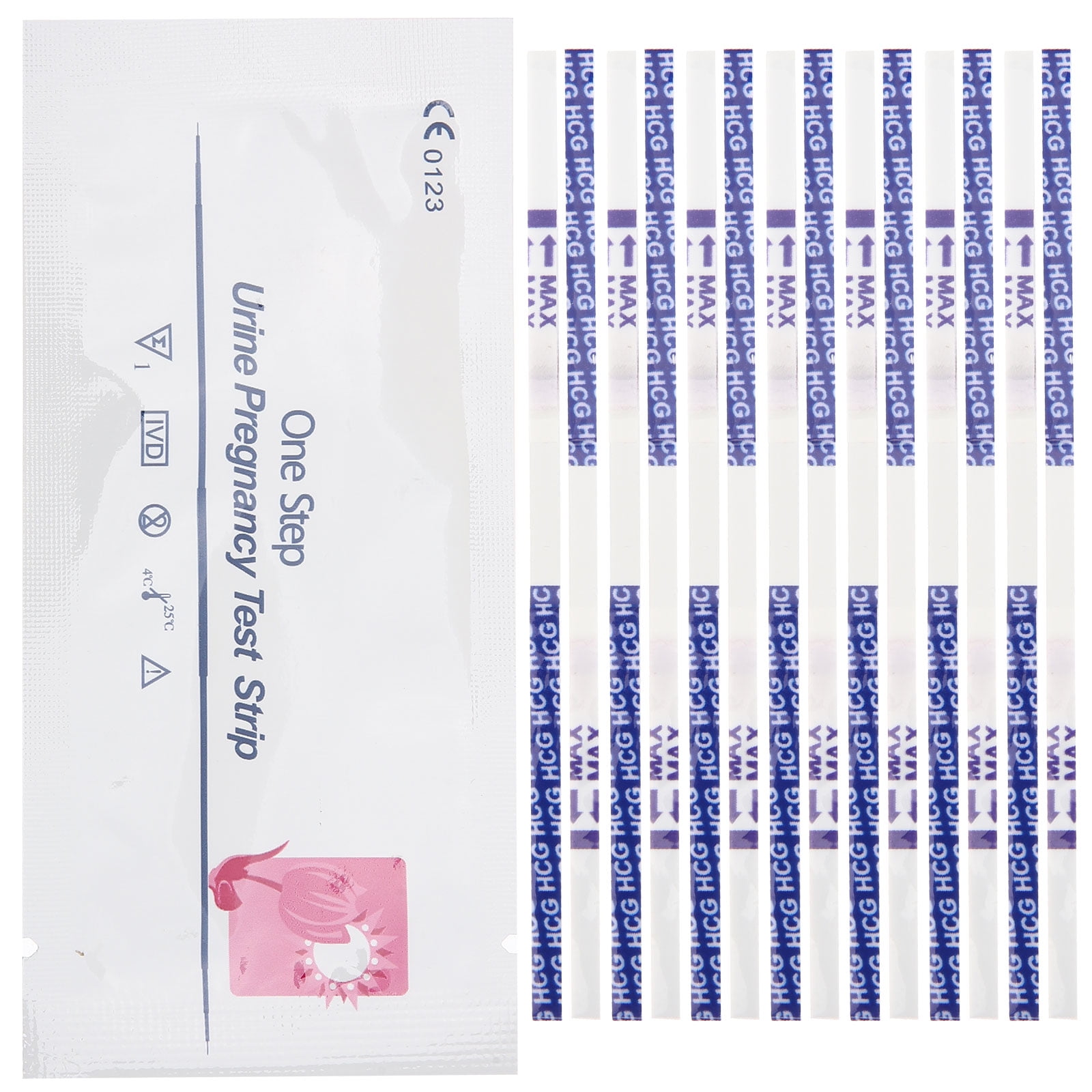 Hemoton 50pcs Pregnancy Test Strips Individually Wrapped Pregnancy