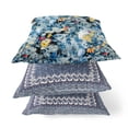 thumbnail image 5 of Sea Garden Rose Suede Zippered Pillow with Insert in Purple Pink 18 x 18, 5 of 6