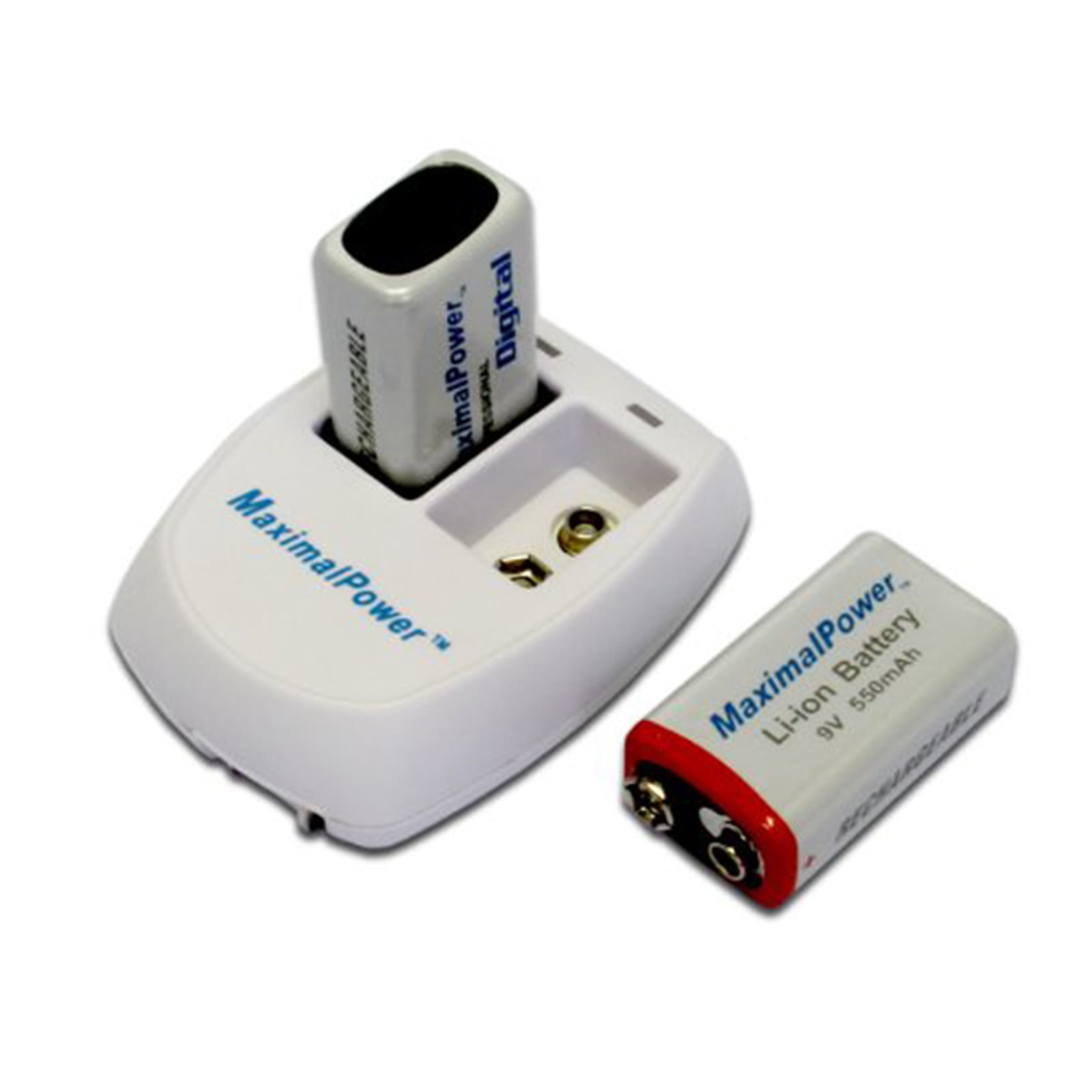 MaximalPower High Capacity 2 Pack 9V Liion Super Rechargeable