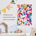 thumbnail image 4 of FORMRS Acrylic Clipboard with Low Profile Clip Standard A4 Letter Size, 12.5" x 9", Light Colorful Circles, 4 of 8