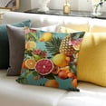 thumbnail image 3 of PRATYUS Pineapple Oranges Summer Vibrancy Throw Pillow Cover for Home Sofa Couch Decor Set of 1 24x24in, 3 of 5
