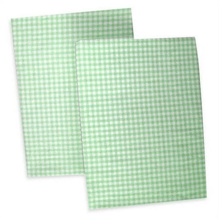 Seed Sprout Gingham Changing Pad Covers - Green Apple