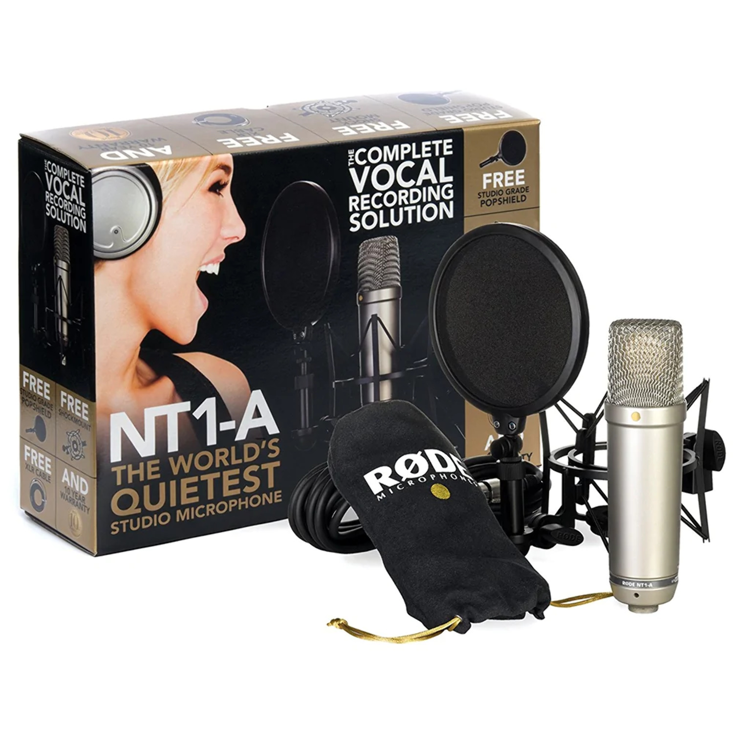 Rode NT1A Anniversary Vocal Condenser Microphone Package - image 2 of 8