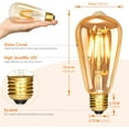 thumbnail image 3 of Vintage Incandescent Retro Stylish Appearance, Stable Light Output For Chandeliers Wall Lights, 3 Pieces, 3 of 8