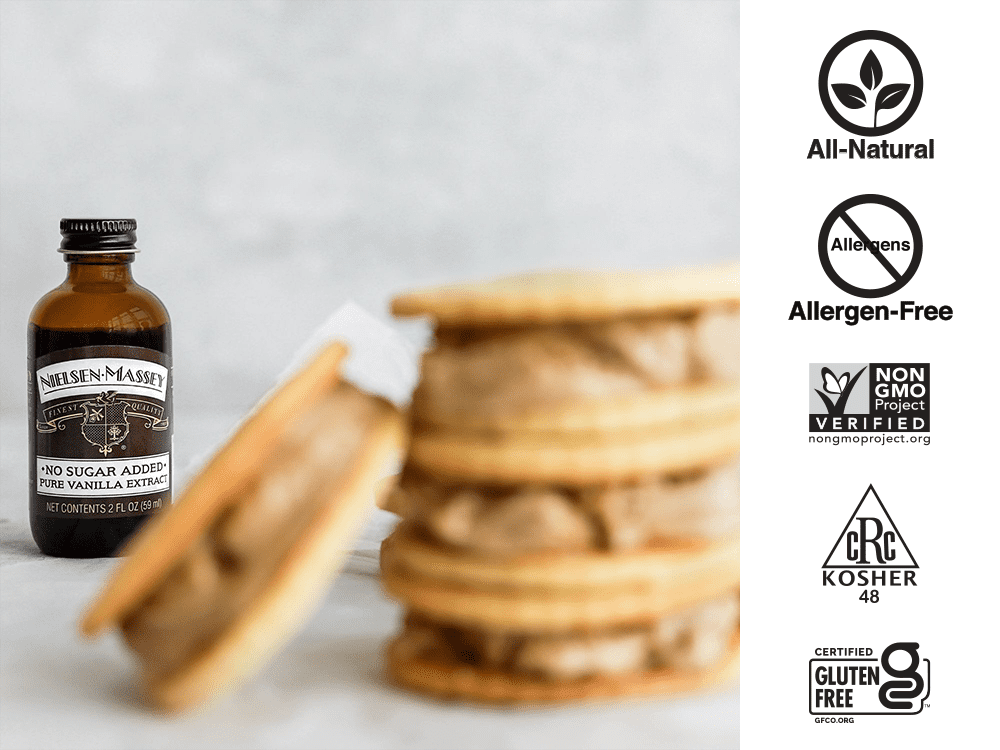 Nielsen-Massey No Sugar Added Pure Vanilla Extract, 4 oz