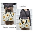 thumbnail image 6 of FORMRS 16" Laptop Sleeve Bag Carrying Case with Handle Travel Shoulder Briefcase, Sunflower Pattern, 6 of 8