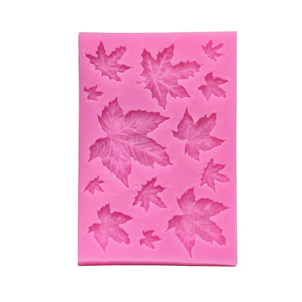 Molde de silicona para chocolate DIY Cake Fondant Sugarcraft Baking (B Maple Leaf) Likrtyny Para estrenar