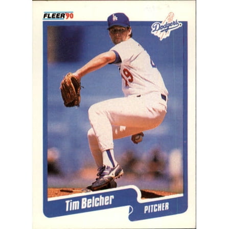 1990 Tim Belcher Fleer Baseball Card #389
