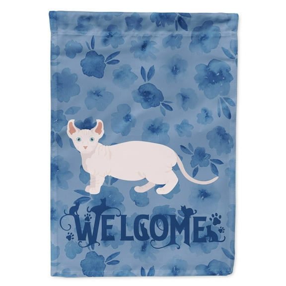 Carolines Treasures CK4878CHF Dwelf 3 Cat Welcome Flag Canvas House Size Large multicolor