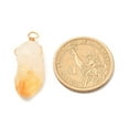 thumbnail image 4 of Natural Citrine Pendants with Real 18K Gold Plated Eco-Friendly Copper Wire 20~34x7.25~13.50x6.5~12mm Hole: 3mm, 4 of 4