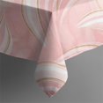 thumbnail image 5 of Pink White Gold Marble Pattern Square Tablecloth,Waterproof Square Table Cover,Wipeable Spillproof Washable Table Cover for Home Kitchen Party Decor 42"X42"(107x107cm), 5 of 6
