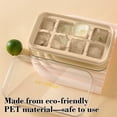 thumbnail image 4 of Jubipavy 5.1in 8-Cavity Silicone Ice Tray with Clear Lid, Food-Grade Ice Maker for Freezer, 3 Color Options, 4 of 4