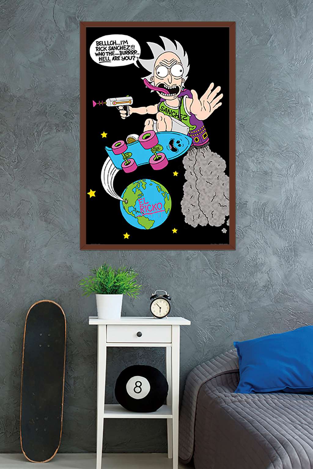 Rick And Morty - Greetings Wall Poster, 22.375" x 34", Framed