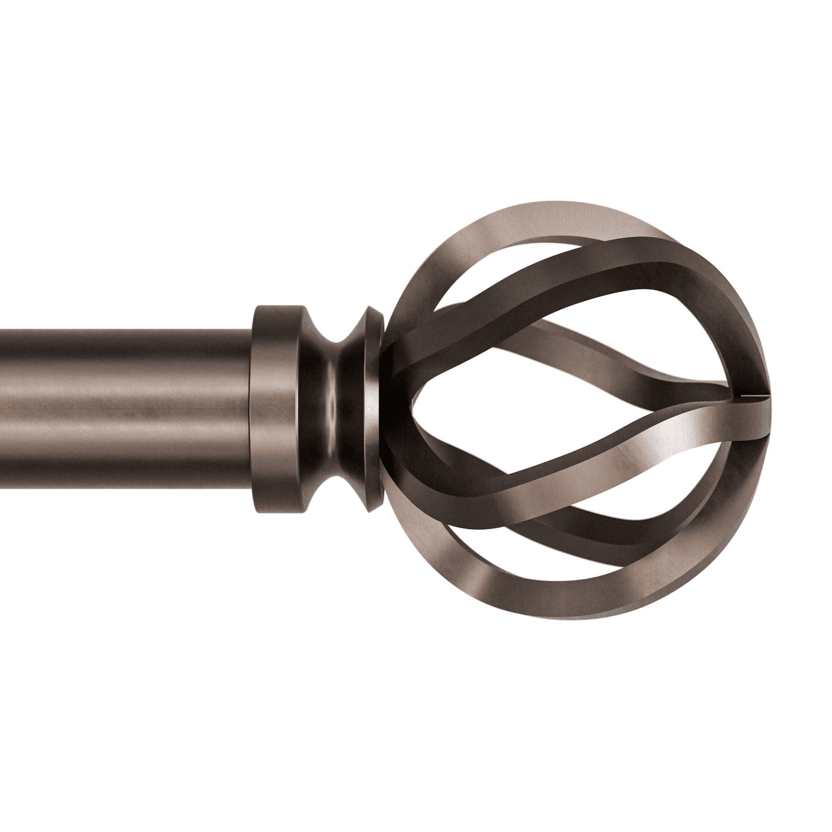 (2 pack) Better Homes & Gardens 1" Plated Oil Rubbed Bronze Cage,42"-120", Single Rod Set