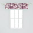 thumbnail image 2 of Nostalgic Flowers Window Valance, Vintage Style Rose Pattern Leaves Romantic Vibes Soul of Garden, Curtain Valance for Kitchen Bedroom with Rod Pocket, 54" X 18", Purple and Champagne, by Ambesonne, 2 of 2