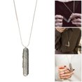 thumbnail image 2 of Alloy Comb Shaped Necklace Practical Hair Accessory Gift For Women Travelers And Fashion Lovers, 2 of 8