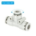 thumbnail image 3 of Uxcell Push to Connect Fittings, 12 Pack Air Line Pneumatic Fittings White 5/16 Inch Od, 3 of 5