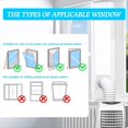 thumbnail image 4 of Sello de Ventana de Aire Acondicionado Portátil con Acoplador Universal de 5,1/5,9 Pulgadas, Sello de Ventana de CA Portátil Impermeable de 300 cm (118 Pulgadas), 4 of 5