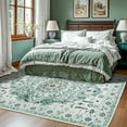 thumbnail image 2 of Sonoro Kate Alfombras de Área 3x5 para Sala de Estar Recámara, Alfombra de Piso Interior Boho Antideslizante Lavable a Máquina, Verde, 2 of 8