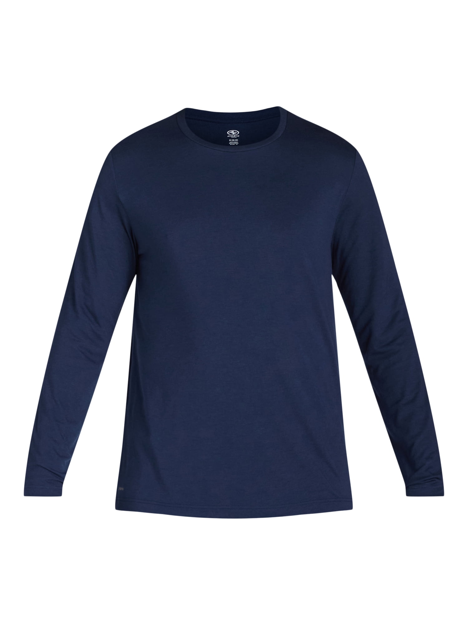 Athletic Works Men's and Big & Tall Men's Tri-Blend Tee with Long Sleeves, Sizes XS-4XLT