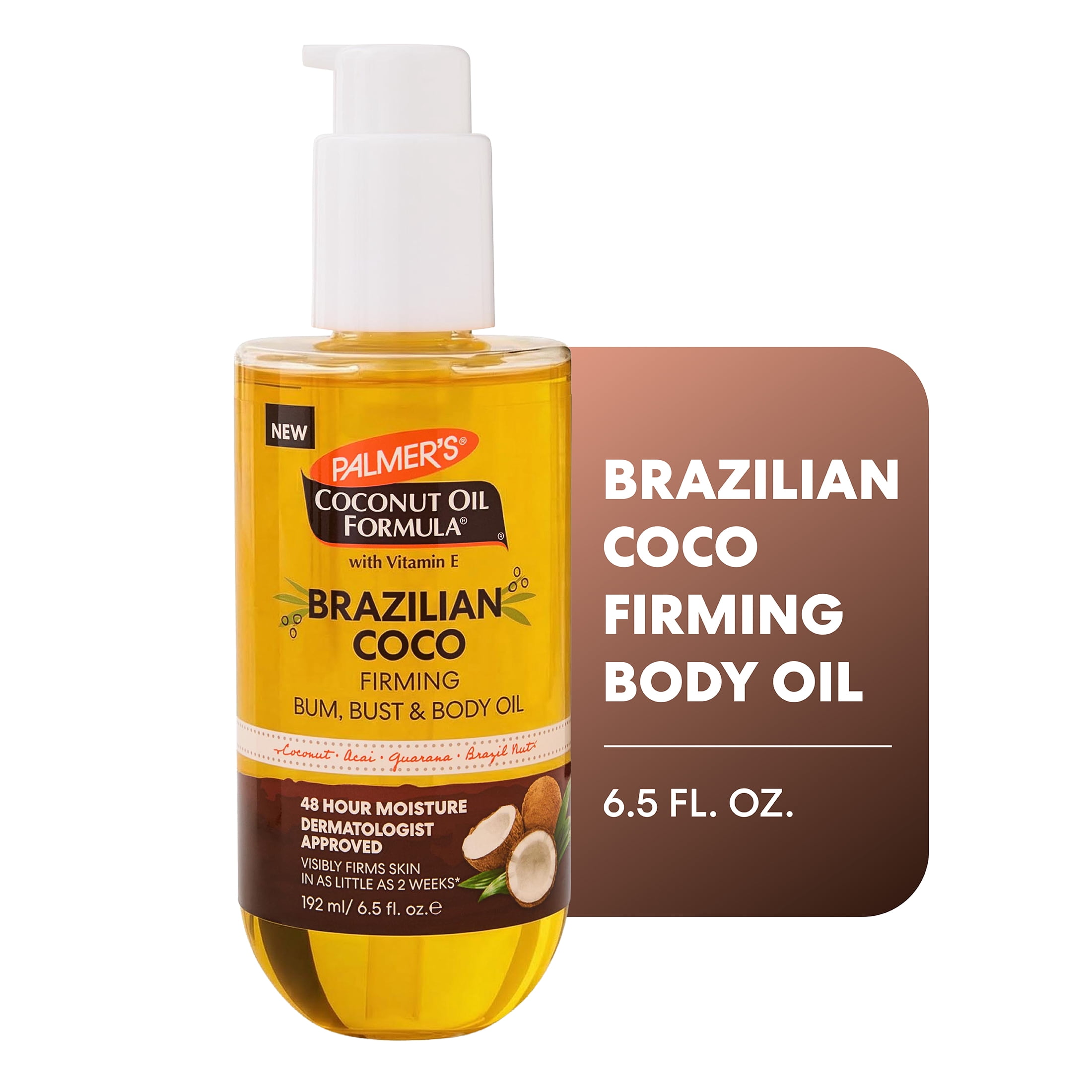 Palmer's Coconut Oil Brazilian Coco Firming Body Oil, 6.5 fl oz