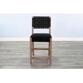 thumbnail image 3 of Sunny Designs Woven Back Black Counter Stool (Set of 2), 3 of 5