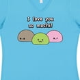 thumbnail image 4 of Inktastic I Love You So Mochi Women's V-Neck T-Shirt, 4 of 5