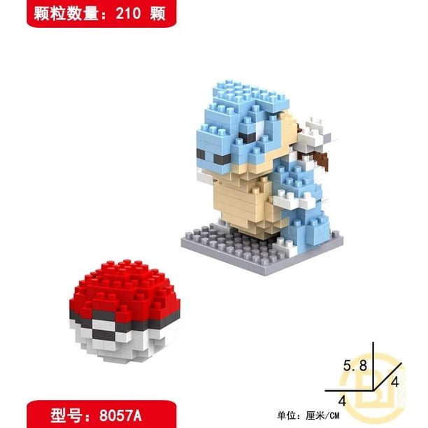 Pokemon Blocks Small Cartoon Mini Building Block Pikachu Charizard Eevee Mewtwo Anime Assemble Action Model Dolls Toys