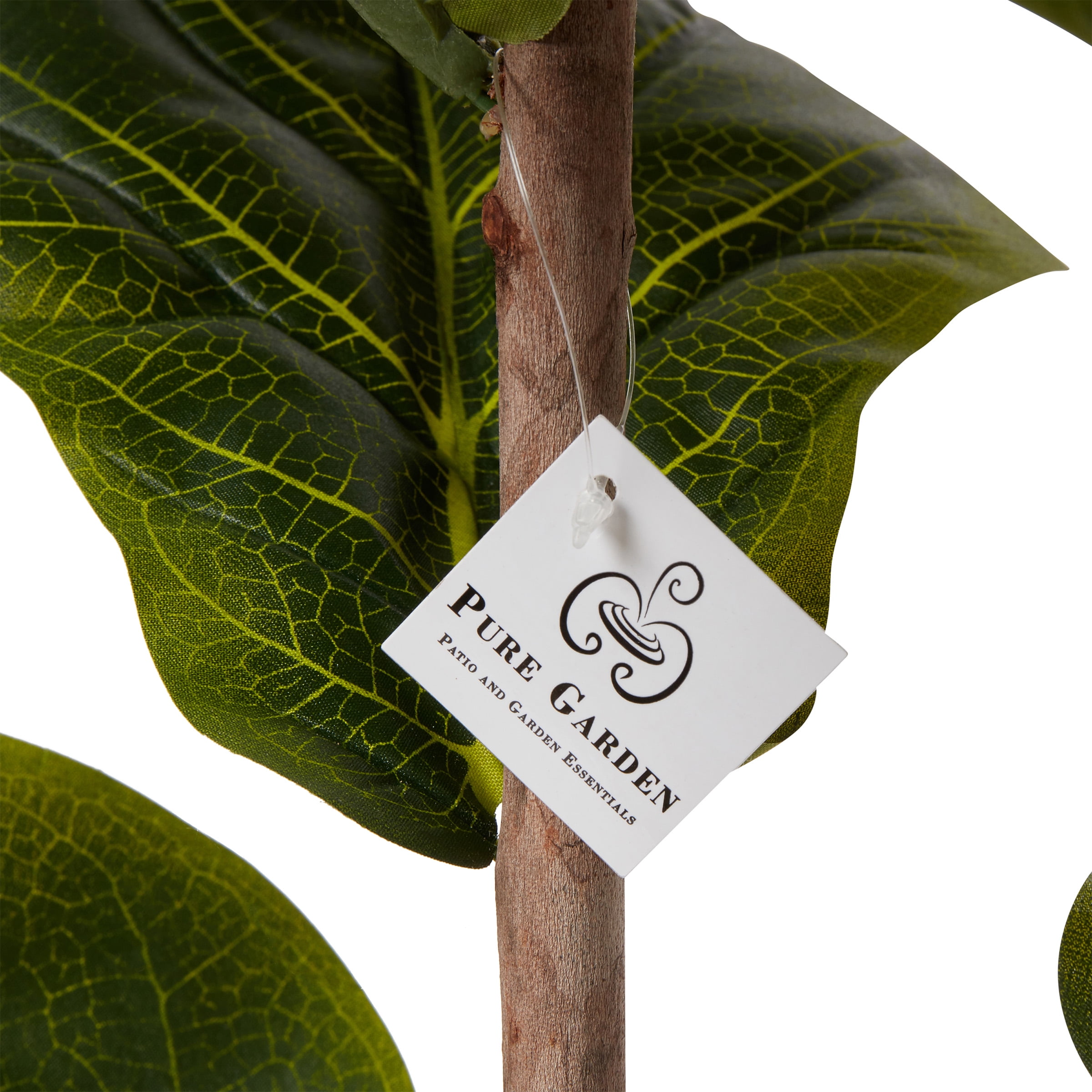 Artificial Fiddle Leaf Fig Tree-72"" Faux Plant in Pot with Natural Feel Leaves-Realistic