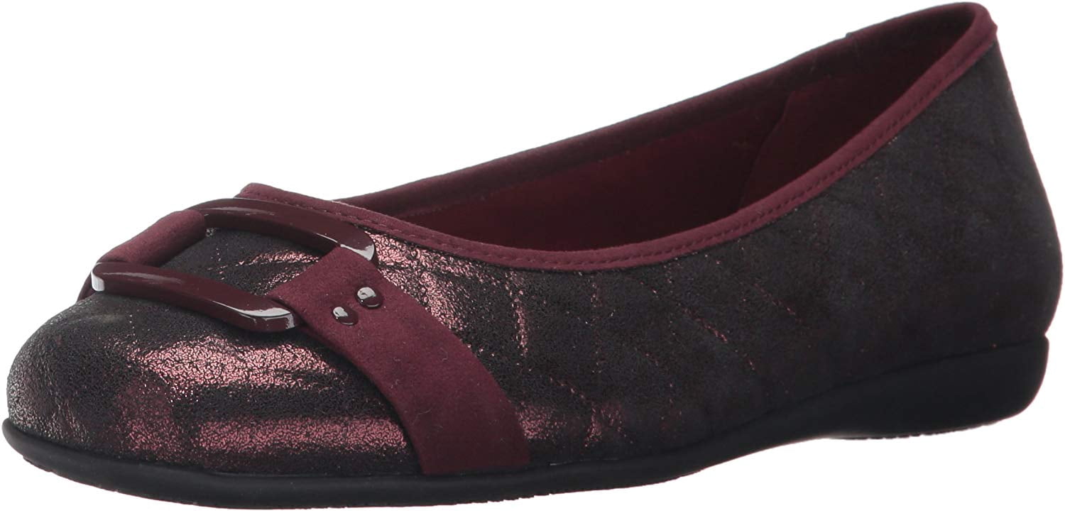 burgundy ballet flats