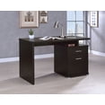 thumbnail image 2 of Irving 47-inch 2-drawer Office Computer Desk Cappuccino, 2 of 12