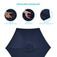 thumbnail image 3 of CHYVARY 7.5 FT Patio Shade Umbrellas with Tilt Button for Patio, Outdoor, Garden and Pool,Navy Blue, 3 of 8