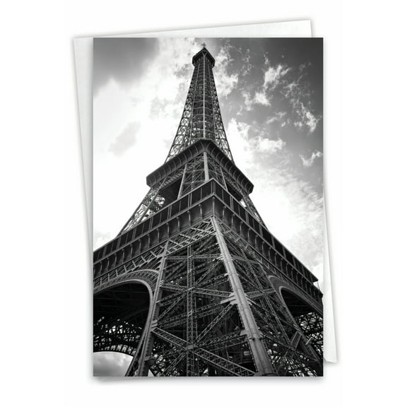1 Thank You Card with Envelope - Towering Paris C7028JTYG