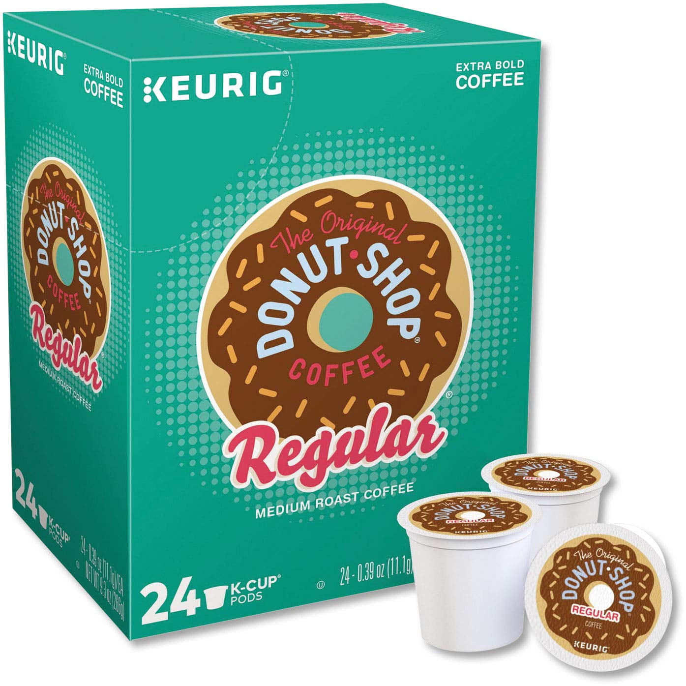 The Original Donut Shop .. Regular Keurig Single-Serve K-Cup .. Pods, Medium Roast Coffee, .. 24 Count