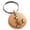 Rose, variant on Stainless Steel Letter L Initial Floral Monogram Engraved Small Medallion Circle Charm Keychain Keyring