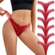 thumbnail image 1 of Gibobby Bragas Regalo de Navidad 6 piezas Tangas de mujer Calzoncillos de encaje sexy para mujer Bragas Ropa interior Bikini Calzoncillos para mujer Bragas de algodón(O,XL), 1 of 5