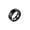 Black Blank, variant on Cross Matte Ring for Men Stainless Steel Vintage Street Double Twist Wire Band Silver Compass Size 10